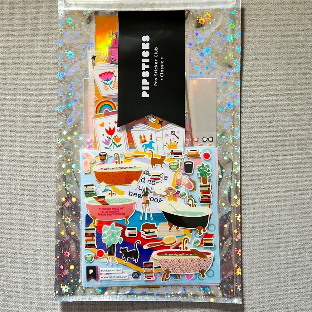 Pipsticks classic pack book themed stickers Aug 2023